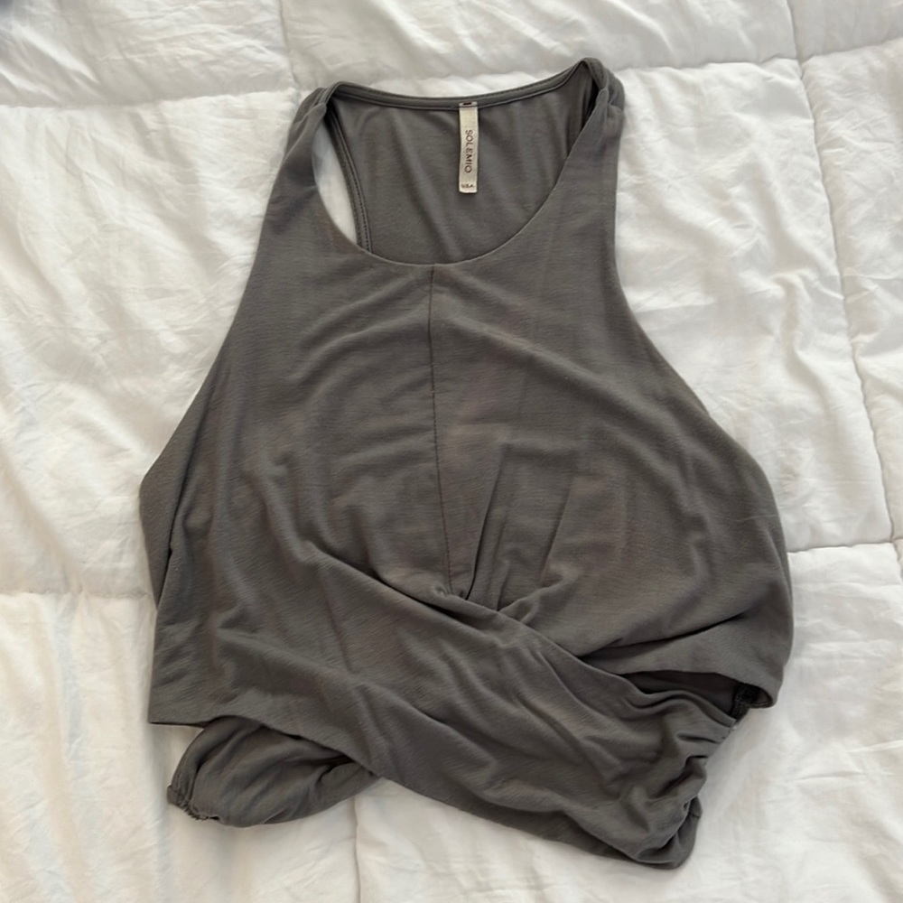 Grey Crop Top